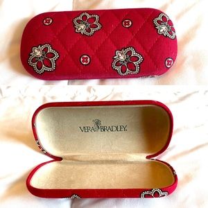Vera Bradley glasses case in vintage Red Bandana